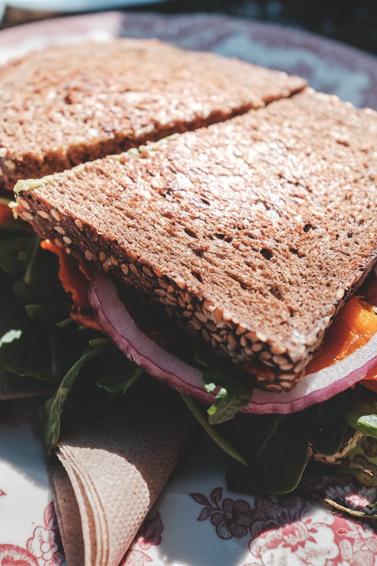 Sandwiches Recipe - Smoked Salmon on Rye Sandwich